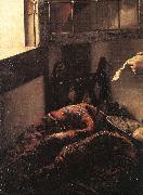 VERMEER VAN DELFT, Jan Girl Reading a Letter at an Open Window (detail) e Spain oil painting artist